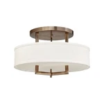 Hinkley Lighting Hampton 3201BR- Inch Semi-flush Mount Brushed Bronze. Fixed Price $200.00.