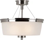 Bel Air Lighting Fusion 2-LIGHT Brushed Nickel Semi-flushmount. Fixed Price $49.95.