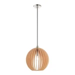 Livex Light Pendants Pendant, Brushed Nickel/round Wood Shade 49099-91. Fixed Price $199.96.