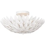 Crystorama 505-MT Broche 4 Light 16 Inch Matte White Semi Flush Ceiling. Fixed Price $500.00.