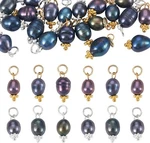 10PCS Freshwater Pearl Pendants With Golden Loops For Elegant Jewelry Making. Fixed Price $13.99.