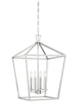 Savoy House 1-321-4-SN Townsend 4-LIGHT Foyer Pendant, Satin Nickel, 17"WX26"H. Fixed Price $80.00.