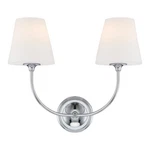 Crystorama Lighting Group 2442-OP Sylvan 15" Tall Wall Chrome. Fixed Price $198.00.