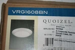New Quoizel 8" Verge Flush Mount, Brushed Nickel - VRG1608BN. Fixed Price $36.69.