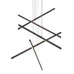 Kuzco Vega Head Led Multi Pendant, Black/white Acrylic Diffuser MP10305-BK. Fixed Price $1560.00.