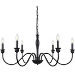 Wellmet 6-LIGHT Farmhouse Chandelier 38 Inch, Fixture For Dining. Fixed Price $98.89.