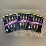 New 3 Packs Feit Dimmable Led Crystal Clear Chandelier Candelabra Base 6-PACK. Fixed Price $15.00.