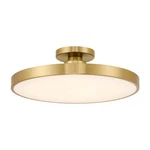 Savoy House 6-2969-1-322 Thayer Semi-flush, Integrated Led Base, Warm Brass. Fixed Price $217.85.