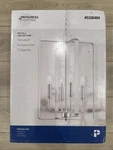 Progress Lighting Mccoll 4-LIGHT Brushed Nickel Cage Steel Chandelier. Fixed Price $99.00.