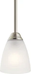 Kichler 43640 Nickel Jolie 1-LIGHT Mini Pendant. Fixed Price $76.78.