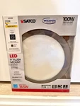 Satco S29338 9" Flush Mount Led Fixture 18.5W 2700K In Bronze. Fixed Price $65.00.