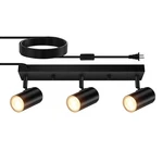 Auquee 3 Track Lighting Kit,black Way Modern Plug Ligh-black. Fixed Price $58.36.
