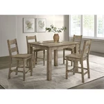 Cardova 5-PIECE Counter Height Dining Table Set Vineyard Oak. Fixed Price $949.47.