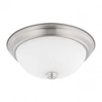 Capital Lighting Homeplace 11" Brushed Nickel Flush Mount Ceiling 2 New. Fixed Price $35.65.