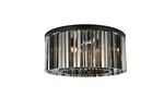 Elegant Lighting 1208F31-SS/RC Sydney 32"W Flush Mount Black. Fixed Price $2296.00.