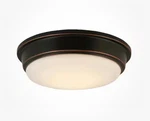 Hampton Bay 11" Oil Rubbed Bronze Led Flush Mount Outdoor Ceiling Light. Fixed Price $30.00.