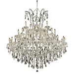 Elegant Theresa 41 Light 52" Royal Chandelier, Chrome/clear 2801G52C-RC. Fixed Price $5342.00.