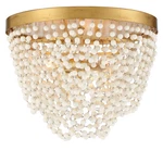 Crystorama Fiona 3-LIGHT Ceiling Antique Gold With Clear Glass Beads. Fixed Price $448.00.