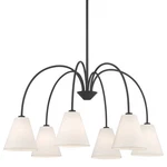 Bellevue SHCH28848 6 Light 30"W Chandelier - Black. Fixed Price $374.00.