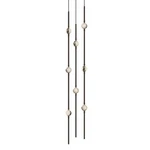 Sonneman 2161C-S-27 Constellation 6"W Beaded Chandelier Espresso Black / Clear. Fixed Price $5232.00.