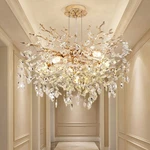 24'' Luxury Gold Crystal Chandelier Modern Tree Pendant 6 Light Kitchen Fixture. Fixed Price $181.99.