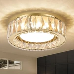 Dimmable Crystal Led Flush Mount Ceiling Light 11 Inch 24W 5CCT Modern Fixture. Fixed Price $140.95.