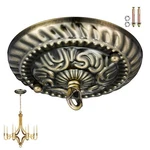 Homoyoyo Chandelier Canopy With Hook:vintage 5.89X5.89X2.36IN, Satin Brass. Fixed Price $21.99.