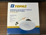Topaz RTL/637WH/90/D Dimmable Retrofit Module 6" Gimbal. Fixed Price $34.99.