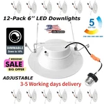 5/6 Inch Led Can Lights Retrofit Recessed Lighting, 5CCT 15WATT. Fixed Price $67.08.