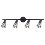 Canarm IT611A04 Graphite Otto 4-LIGHT 33"W Fixed Rail Ceiling Or Wall Mount. Fixed Price $156.64.