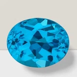 Blue Topaz Oval Cut Gemstone 5 Cts - 12X10 Mm Vvs Loose #. Fixed Price $33.73.