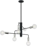 Nuvo Lighting 60/7344 Ryder 25"W Chandelier - Black. Fixed Price $39.99.