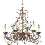 Maxim Lighting 2851EG Elegante 6-LIGHT 26.5" Wide Etruscan Gold Chandelier. Fixed Price $798.00.