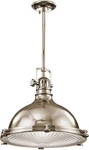 Kichler 2682PN Nickel Hatteras Bay Pendant Light With Metal Shade *brand New*. Fixed Price $349.95.