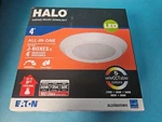 New Eaton Halo BLD4089SWH 4" 8W Led Surface Mount 27-5K 802LM Down Light White. Fixed Price $13.99.
