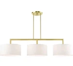 Livex Light Fixture 45493-12 Meridian Linear Chandelier 51" Satin Brass. Fixed Price $517.90.