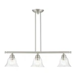 Livex Moreland Light 30 Linear Brushed Nickel Hand Blown Glass 1913P. Fixed Price $92.00.