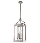 Eglo 203297A Westbury 4-LIGHT Brushed Nickel With Painted Grey Driftwood Pendant. Fixed Price $79.99.