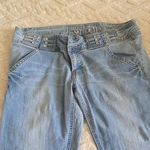 C'est Toi Women's Light Blue Denim Jeans Wash Solid Button Zip Pockets. Fixed Price $9.99.