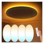 Aphyni 4PACK Flush Mount Ceiling With Nightlight 12INCH,24W 2400LM Dimm.... Fixed Price $104.44.