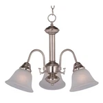 Maxim Lighting Malaga 3 Chandelier, Satin Nickel - 2697FTSN. Fixed Price $53.10.