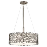 Kichler 43346 Silver Coral 18"W Convertible Light Indoor - Grey. Fixed Price $709.99.