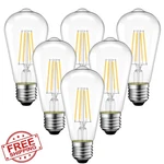 Anwio ST58 Led Filament Bulb, 4W Dimmable Warm White E26 (6PK). Fixed Price $34.99.