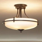 Quoizel Griffin Collection Palladian Bronze 17" Wide Ceiling Light. Fixed Price $239.99.