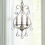 Crystorama Ashton 10"W Olde Silver 3-LIGHT Mini Chandelier. Fixed Price $238.40.