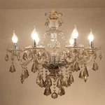 Traditional Crystal Candle Chandelier Lighting Vintage 6 Lights Pendant Ceiling. Fixed Price $149.00.