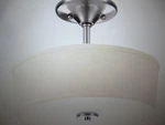 Progress Lighting Inspire 13 In. Brushed Nickel 2-LIGHT Ceiling P3712-09. Fixed Price $39.85.