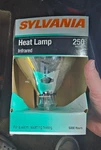 Osram Sylvania Watt Infrared Heat Lamp Bulb R-40 250BR40/1/RP. Fixed Price $10.98.