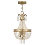 Livex Valentina Light Pendant, Winter Gold/clear Crystals 51853-28. Fixed Price $693.96.