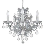Crystorama 4405-CH-CL-I Maria Theresa 20" 6-LIGHT Mini Chandelier Polished. Fixed Price $594.00.